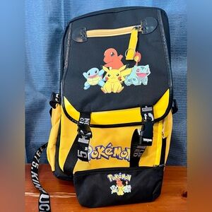 Pokemon Backpack With USB Charging Ports